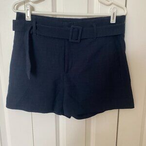 Banana Republic Navy High Waisted Shorts with Belt - Size 8